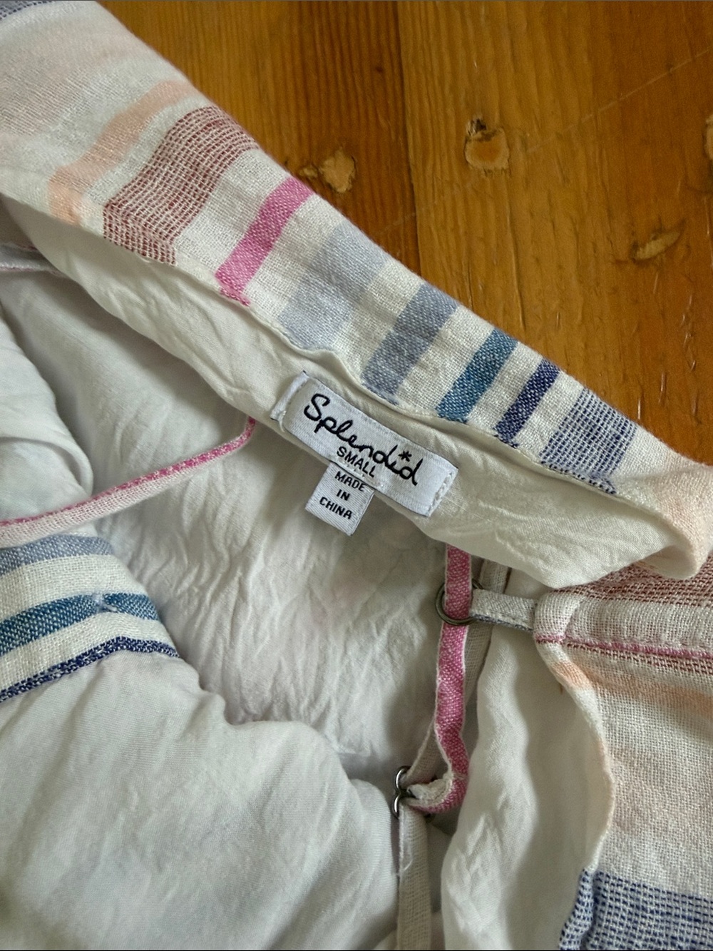 Splendid Sleeveless Striped Linen Blend Maxi‎ Dress Small - Picture 3 of 5